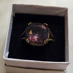 Large Grey/Green Stone Ring